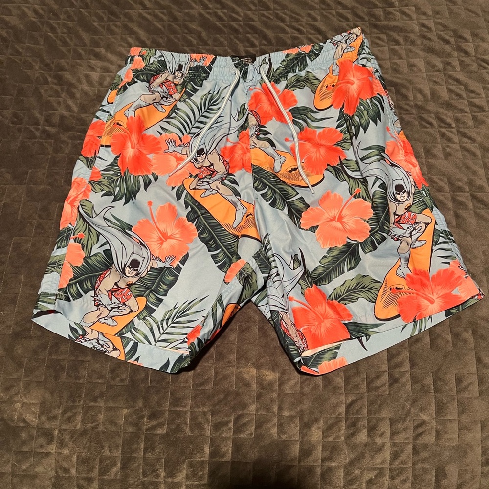 Batman Surfing Swim Trunks